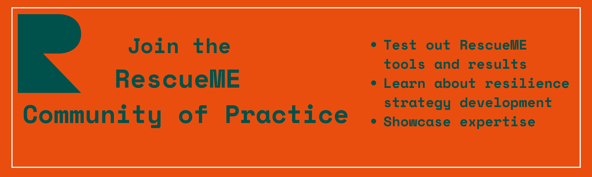 Join the RescueME Community of Practice